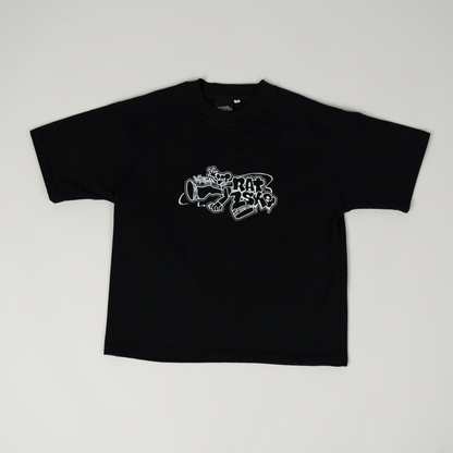 Cropped Ratske T-Shirt Black