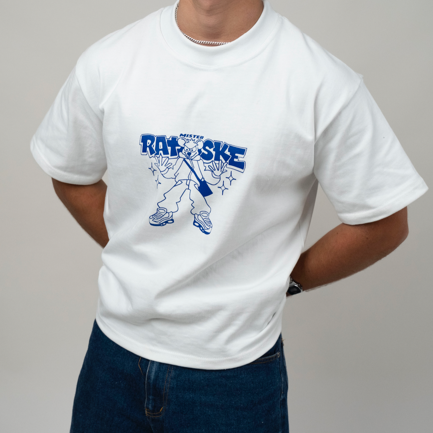 Cropped Ratske T-Shirt White